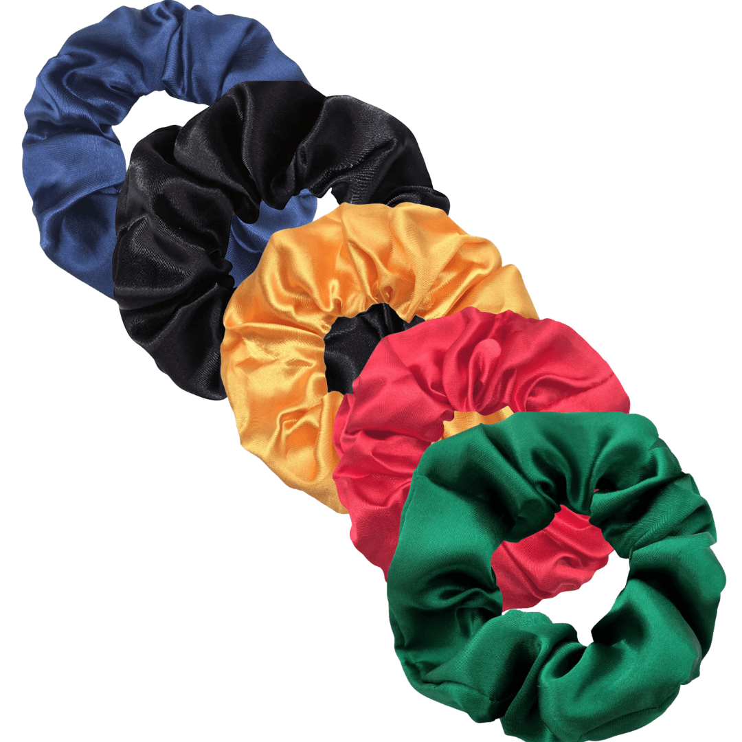 Satin scrunchie "JO Limited Edition" - set of 5