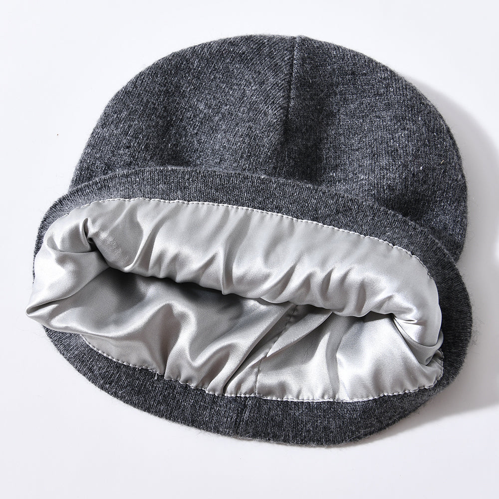 Bonnet d'hiver "SilkyCash" en SOIE